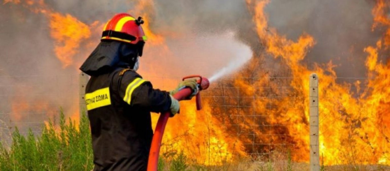 Σε εξέλιξη βρίσκεται πυρκαγιά στην περιοχή Μαζαράκι της Ηλείας